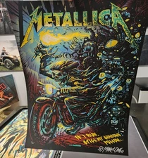METALLICA Poster MUNK ONE ARTIST PROOF s/n #17/35 RARE ALTERNATE VARIANT!