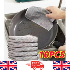 10PCS Magic Dishwashing Cloth Premium Metal Wire Multi Purpose Cleaning Tool