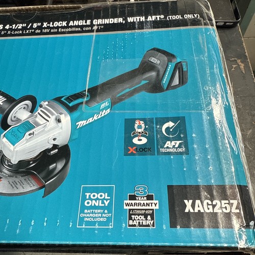 Makita XAG25Z LXT Brushless 4 1/2-5” X Lock Grinder New Bare Tool Free Shipping - Picture 2 of 5