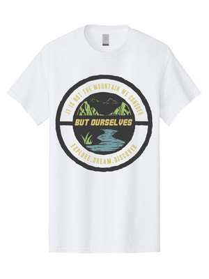 Explore Dream Discover Mens Graphic Tee, 100% Cotton, Casual Summer Wear