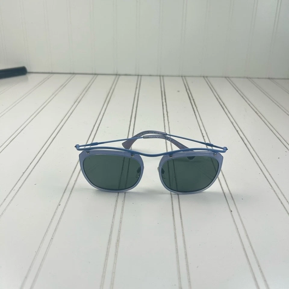 Gafas de sol Emporio Armani con montura azul con lentes verde oscuro - Diseñador unisex Foto 2 de 4