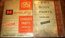 1957 57 Mercury Chassis Body Parts Catalog Monterey Montclair Turnpike Cruiser