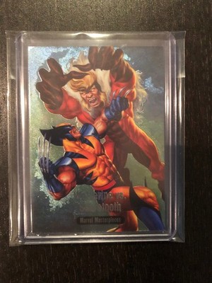 2016 Marvel Masterpieces Battle Spectra Wolverine vs Sabretooth Card #BS-2