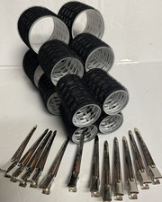 Self Grip Hair Rollers Set, 3 Sizes with 12 Clips, 4 Small, 4 Medium  4 Large