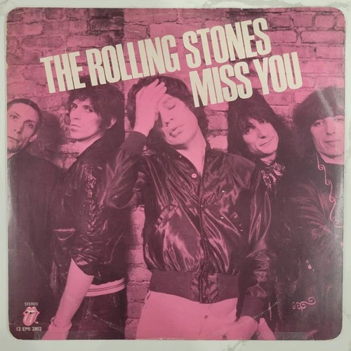 The Rolling Stones - Miss You Single - Pink Vinyl - 1978 -EX Cond - 12 EMI 2802