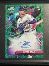 River Ryan 2025 Topps Cosmic Chrome #CCA-RS Green Space Dust /75 Auto Dodgers