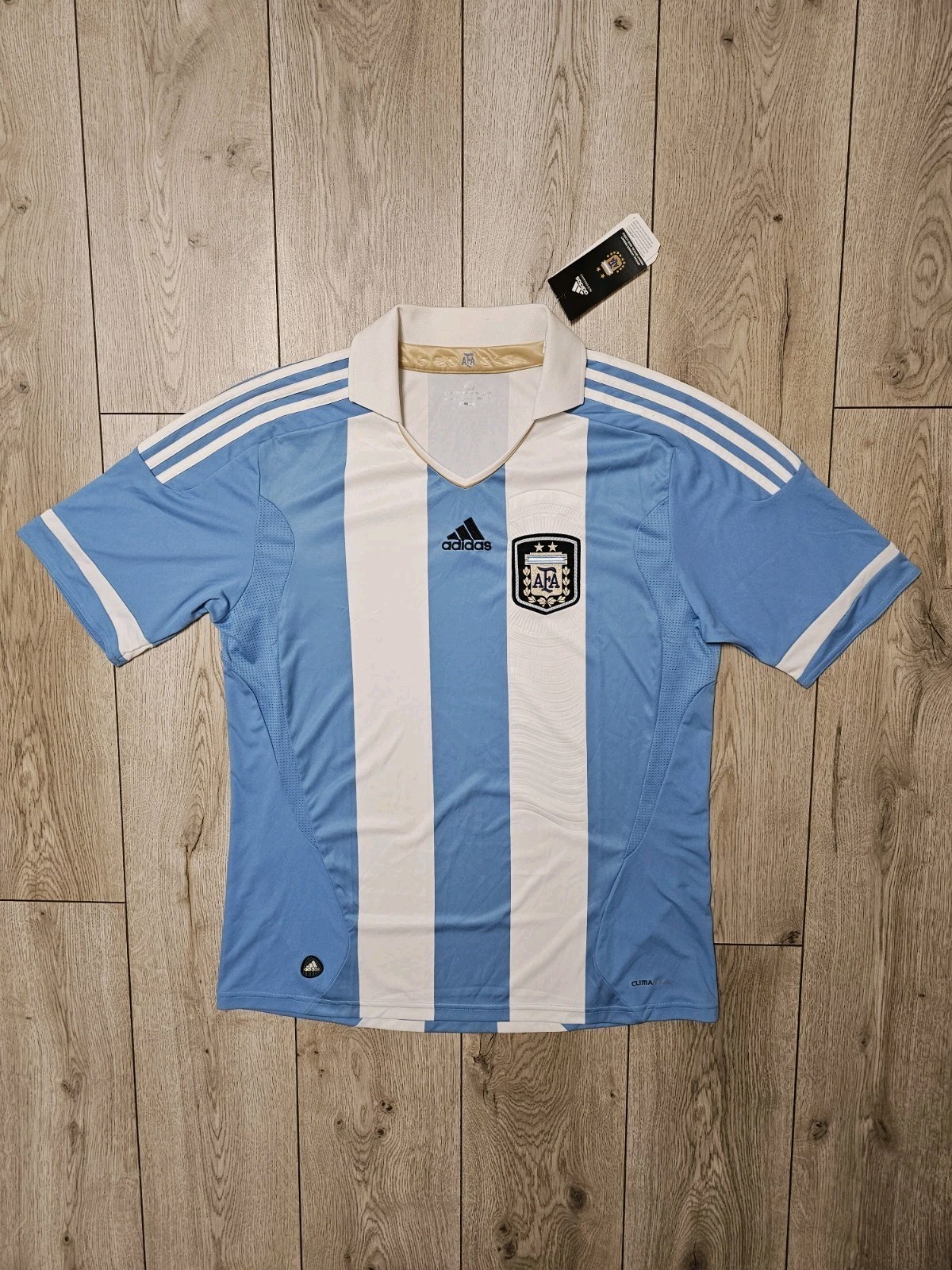 ARGENTINA 2011 2013 HOME FOOTBALL SHIRT SOCCER JERSEY NEW TAG L ADIDAS
