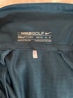 Nike Golf NikeFIT Dry Blue Geometric Long Sleeve Polo Shirt M Embroidered — photo 4