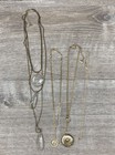 Serefina Necklaces Lot w. Gold Tone Chain Locket Stones Sagittarius 64.89g — photo 2