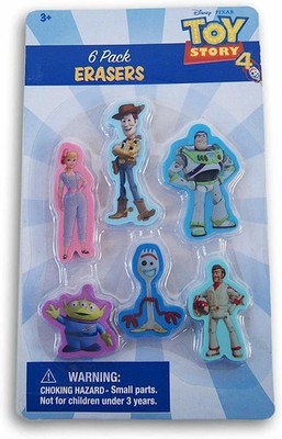 Toy Story 4 Character Shapes Eraser Set - 6 Count