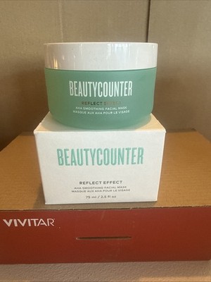 Beautycounter Reflect Effect AHA Smoothing Facial Mask - 2.5 oz / 75mL NEW Large
