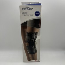 Donjoy DJO Deluxe Hinged Knee Wrap Drytex Size XS 81-07582 Black