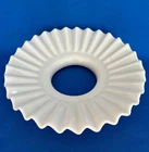 Petticoat Gas Lamp Shade - Milk Glass - Ruffled - 7.5" - VTG