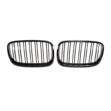 Doppelsteg Kühlergrill Schwarz Glanz Set passt passend für BMW X5 E70 X6 E71 E72