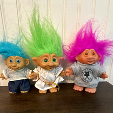 Lot of 3 Troll Dolls - universal studios and Angel