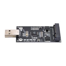 NFHK Mini PCI-E mSATA to USB 2.0 External SSD PCBA Conveter Adapter Black