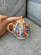 A Fine Chinese Blue and White Clobbered Floral Teapot, Kangxi Period