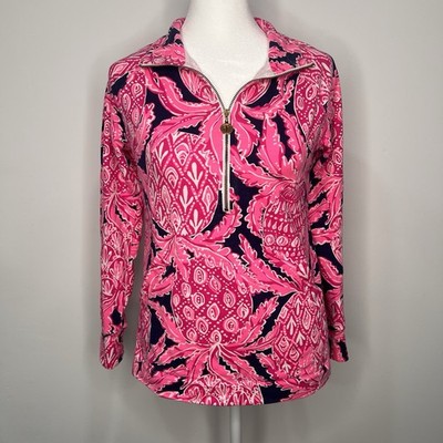 Lily Pulitzer In Coco Safari Skipper Popover Sweater Top Womens XS