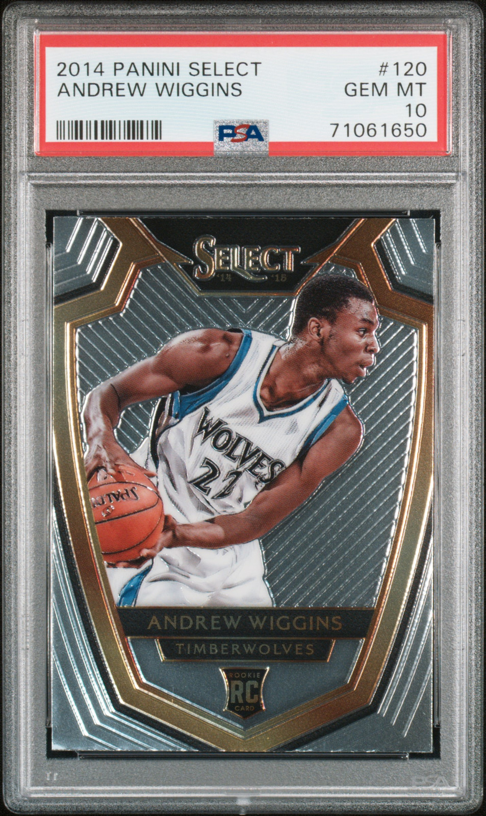 2014 PANINI SELECT #120 ANDREW WIGGINS PSA 10