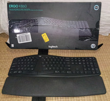 Logitech ERGO K860 Wireless Split Keyboard Graphite Open Box NO USB RECEIVER