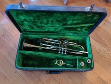 1930's Martin Handcraft Imperial Trumpet Original Case 2 Mouthpiece Original