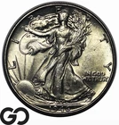 1946 Walking Liberty Half Dollar, Lustrous Choice BU++