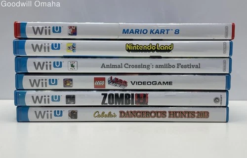 Lot of 6 Boot Tested Assorted Nintendo Wii U Video Games including Zombi U