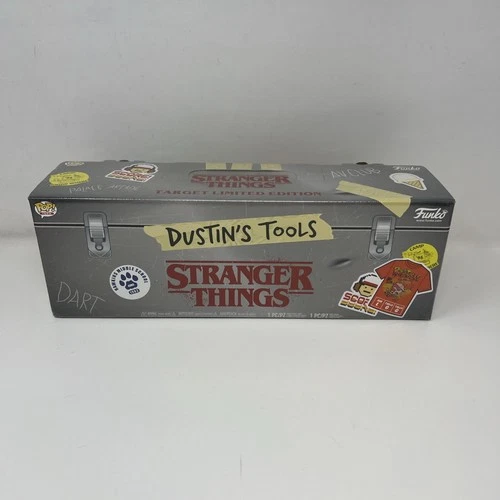 Funko Pop Stranger Things Collectors Box Dustin Tool Box w/ Shirt Size Large New