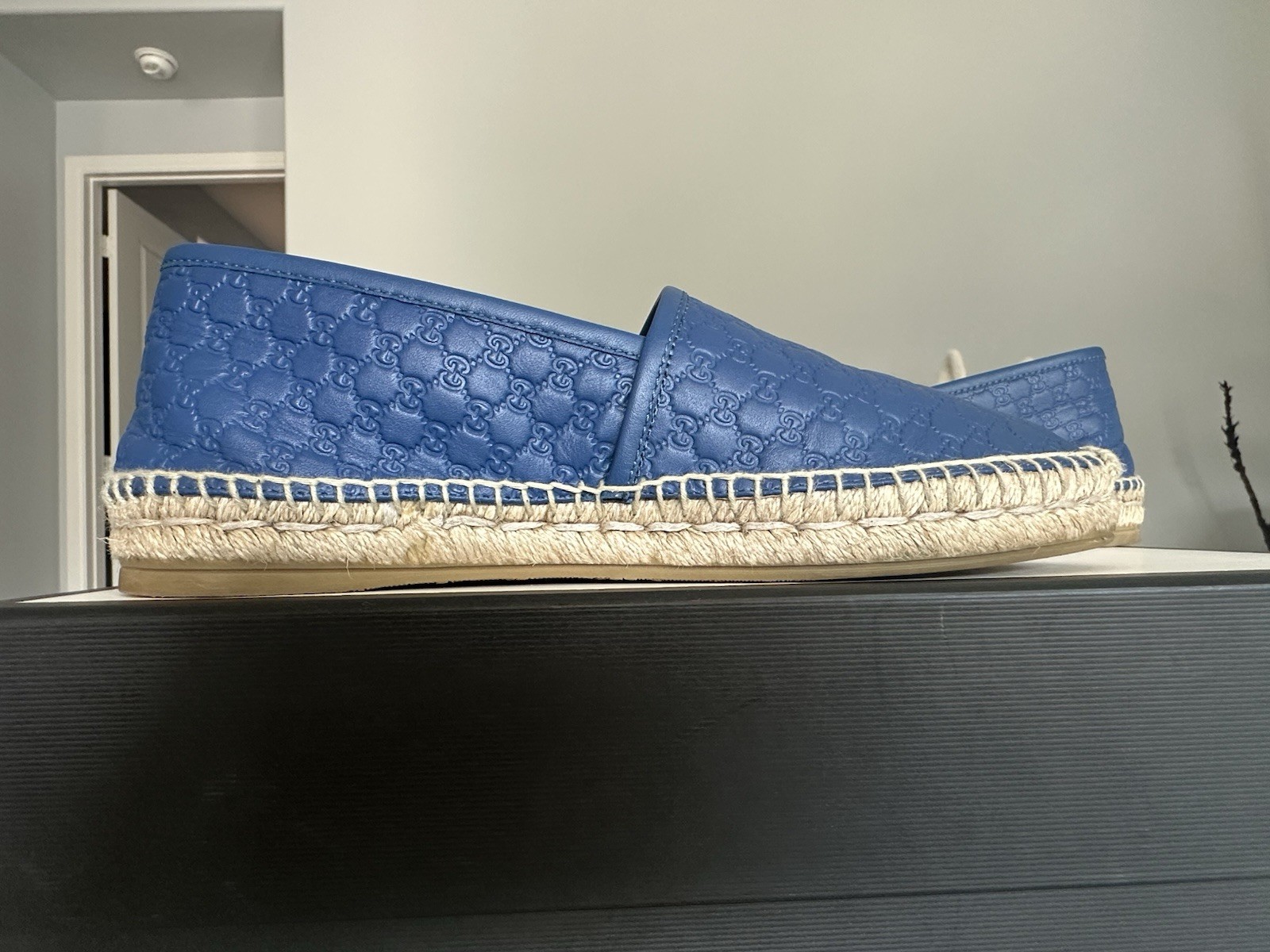 GUCCI Microguccissima Pattern Leather Espadrilles - image 3