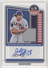 2023 USA Baseball Stars & Stripes Materials Jake Gelof (Blue Ink) Auto 03hd