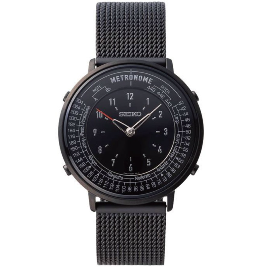【新品同様】SEIKO メトロノームウォッチ SMW009A メタルメッシュ　黒 s-l1200.png