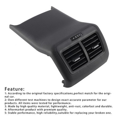 Rear Air Conditioning Outlet Center Armrest Air Vent For Golf 7 MK7 2013-2017