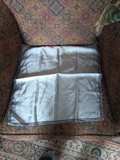 Vintage Christian Dior Handkerchief Grey w/Double Black Border