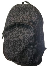 Vans Off The Wall Schooling Black Rose Laptop Backpack 2 Pocket