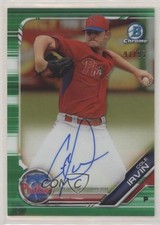 2019 Bowman Chrome Prospects Green Refractor 97/99 Cole Irvin #CPA-CI Auto 2x4