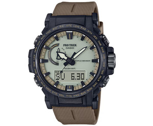 Casio Pro Trek PRW-61LD-5JF Montres pour hommes à cadran lumineux solaire de ligne d'escalade