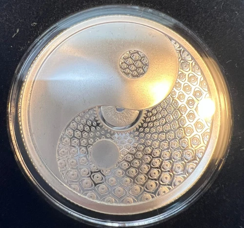 2019 Cosmic Yin Yang 1oz Proof Silver Shield Conscientia #18 w/COA