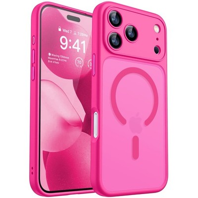 Pink Magnetic Compatible Case iPhone 17 Pro Max Case