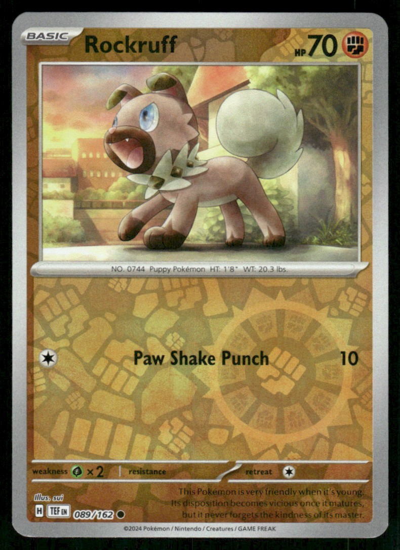 2024 Scarlet & Violet Series - Temporal Forces Rockruff Common #89