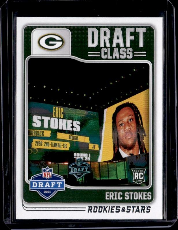 Eric Stokes Panini Rookies & Stars Draft Class #DC18 Base