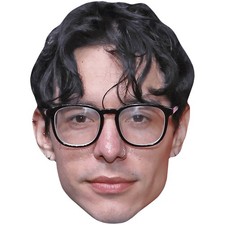 Jolly Goodman (Glasses) Celebrity Mask, Flat Card Face, Fancy Dress Mask
