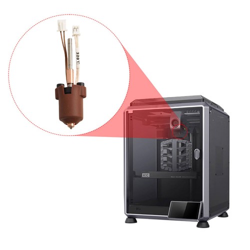 For K1C Integrated Hot End Set Greatly Reduces Warm Up Times In Printing - Picture 4 of 12