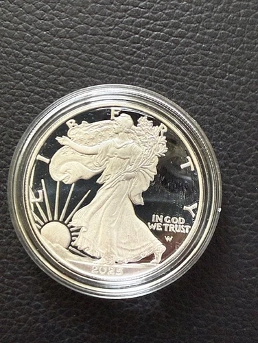 2025-W American Silver Eagle Proof Dollar $1 Box COA US Mint Congratulations Set