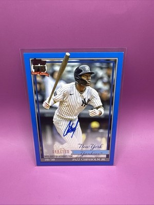 【激レア入会特典付き】東京ヤンキースFC会報+αセットTOKYO YANKEES Topps 75 Years Jazz Chisholm Jr. Yankees Autograph Blue Parallel