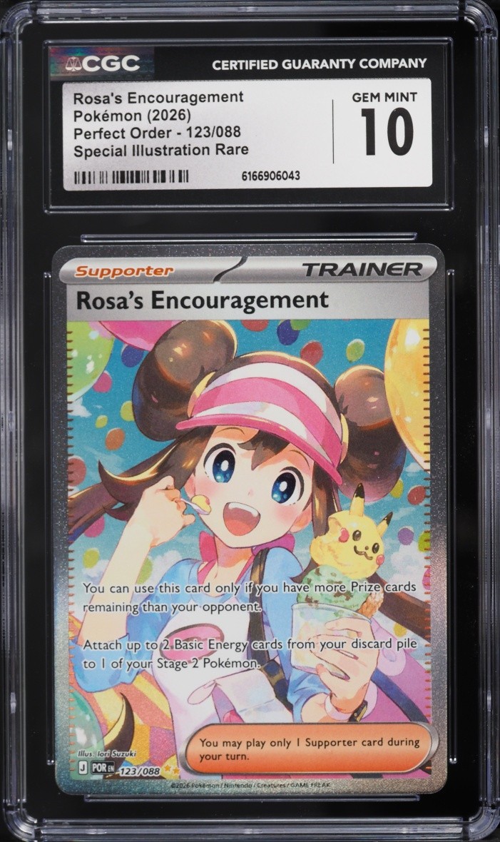 Rosa's Encouragement 123/088 SIR CGC 10 Gem Mint Perfect Order Pokémon ENG 2026