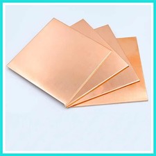 4 Pcs 99.9 Pure Copper Sheet Metal, 6" x 6", 28 Gauge0.3mm Thickness, Double...