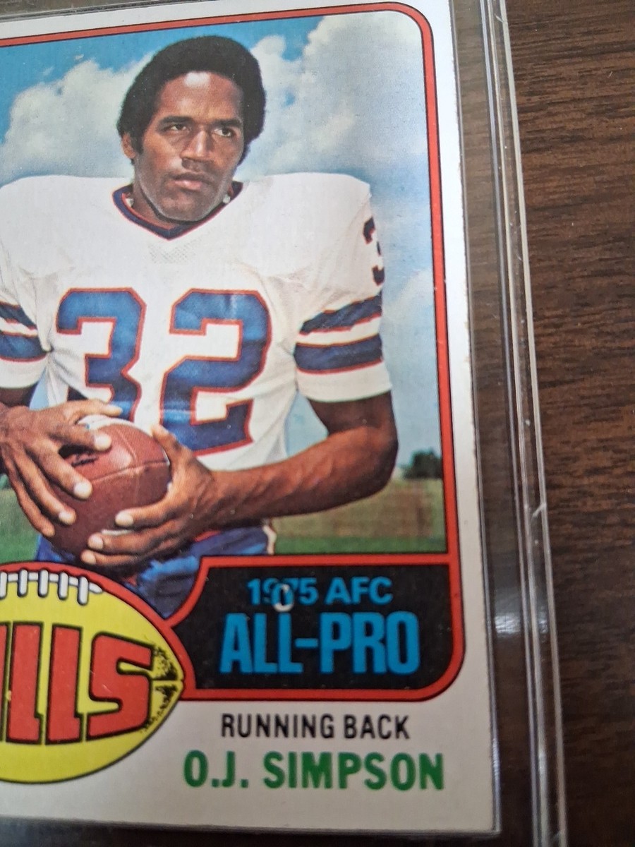 O.J. Simpson 1975 All-Pro Topps Football Error Card Buffalo Bills