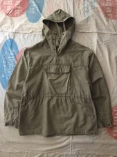 Vintage 1960s Bulgarian Military Army Alpine Mountain Smock Pullover Green M
