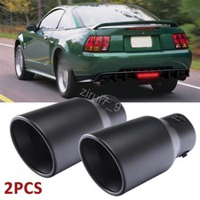 2pcs Exhaust Pipe Tip Rear Tail Throat Muffler Tailpipe For Ford Mustang 99-04 2pcs Exhaust Pipe Tip Rear Tail Throat Muffler Tailpipe For Ford Mustang 99-04
