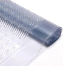 Clear Heavy-Duty Vinyl Plastic Carpet Protector 100% Waterproof Carpet Floor Mat